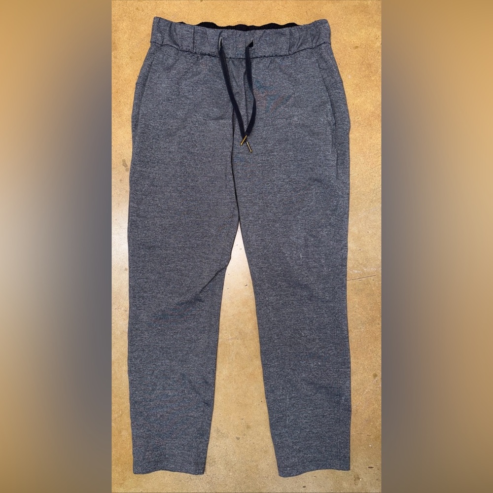 Lululemon On The Fly Pants  Women Sz 6 Heathered Gray Athletic Stretch W5ASSS